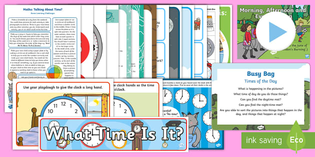 Childminder Maths: Time EYFS Resource Pack (teacher made)