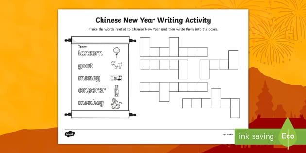 chinese new year writing activities ks1