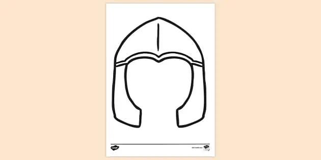 knight helmet coloring pages
