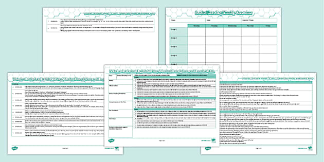 * NEW * Year 5 Victorian Curriculum Guided Reading Session Template