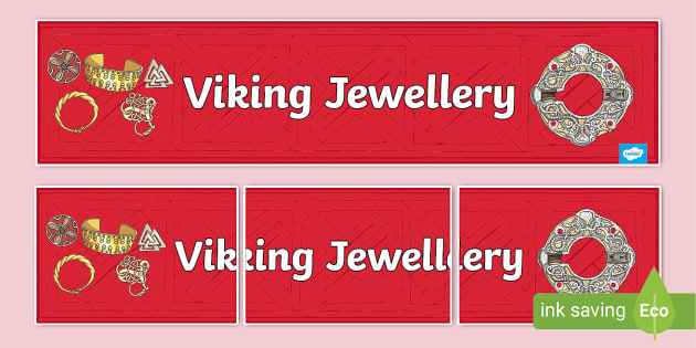 Viking Jewellery Display Banner | Decorative | Twinkl