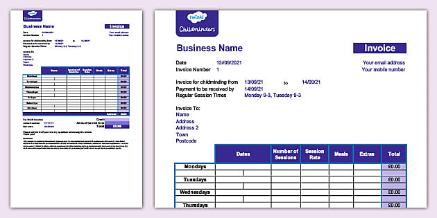 childminder-invoice-shorter-version-with-weekends-template-spreadsheet