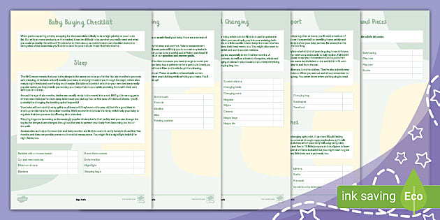 Baby 2025 buying checklist
