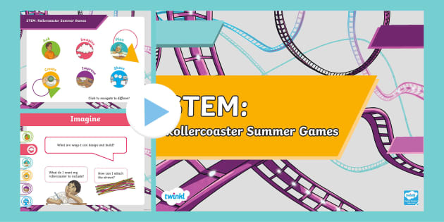 STEM Roller Coaster Olympics PowerPoint teacher made