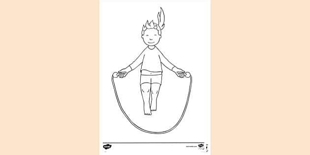 How To Draw A Kid Playing Jump Rope - Art For Kids Hub 