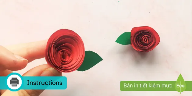 Hướng dẫn cách làm hoa hồng bằng giấy đơn giản | Twinkl
