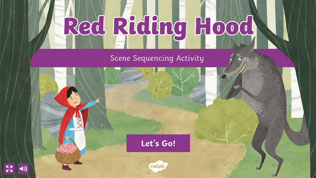 Red Riding Hood Story Sequencing Cards 