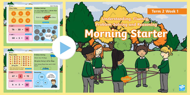 Year 2 Maths Term 2 Week 1 Morning Starter PowerPoint