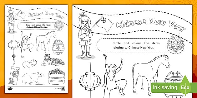 FREE! - Chinese New Year Colouring Activity (teacher made)