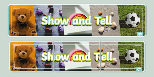 Show And Tell Photo Display Banner Hecho Por Educadores 