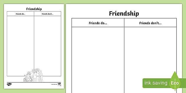 What Friends Do And Don't Do Worksheet (teacher Made)