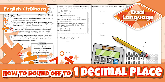 Grade 7 Maths - Term 2 - How to Round Off to 1 Decimal Place - Activity ...