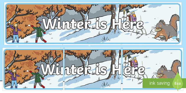 Winter Wonderland Banner (Teacher-Made) - Twinkl