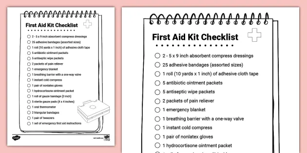 What should I have in my First Aid Kit? NZ checklist from ZOOM