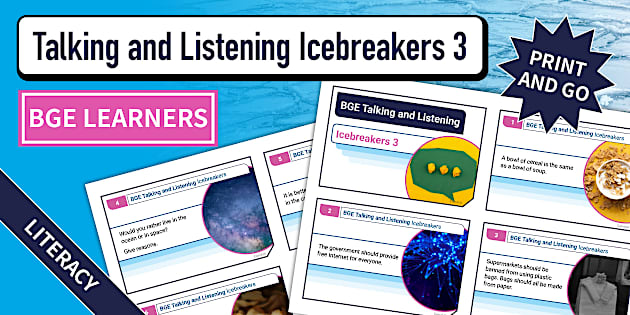 Bge BGE Talking and Listening Icebreakers 3