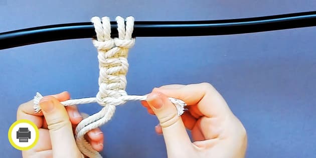 How to Knit a Friendship Bracelet with Larks Head Knots Pandahallcom