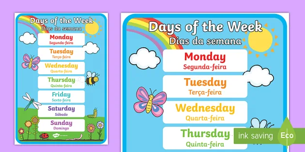 Days of the Week in Portuguese - A Dica do Dia, Free Portuguese Classes