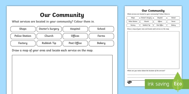 our-local-community-worksheet-teacher-made-twinkl