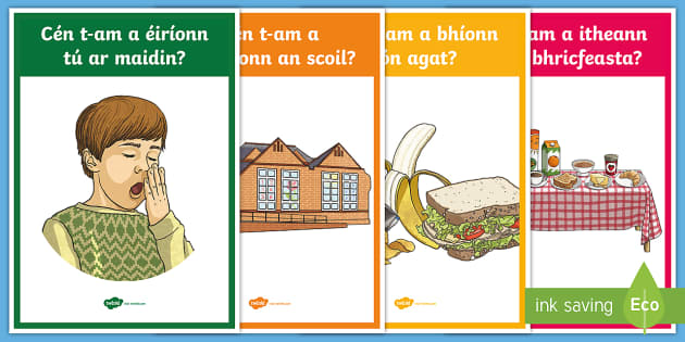 Time - Ceisteanna Display Posters Gaeilge - Requests