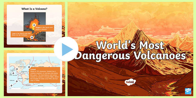 World S Most Dangerous Volcanoes Ks2 Powerpoint