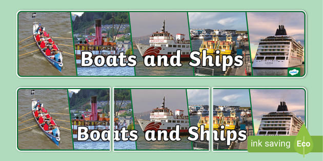 Boats and Ships Display Banner (Hecho por educadores)