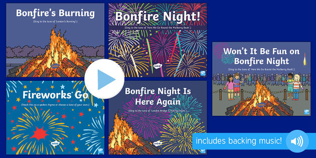 Bonfire Songs and Rhymes Powerpoint- EYFS resource