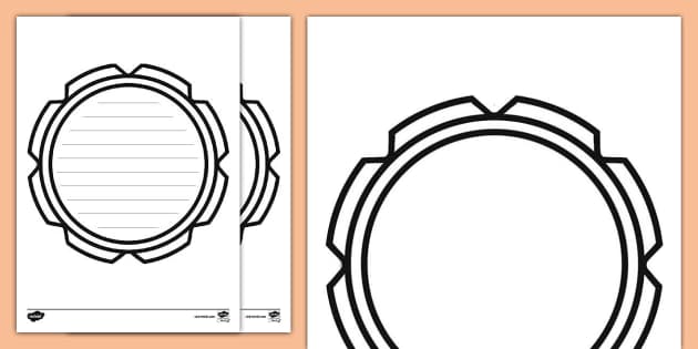 Wheel Writing Template (Teacher-Made) - Twinkl