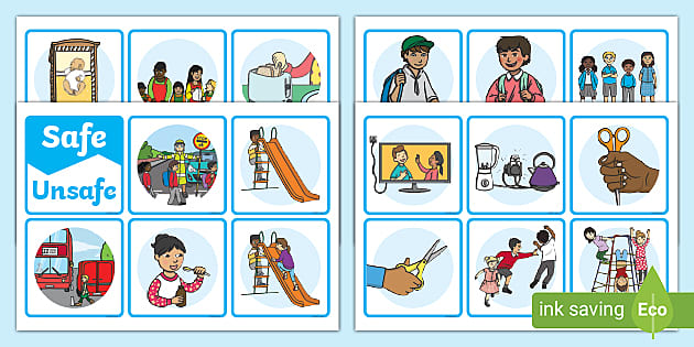 Safe Or Unsafe Sorting Cards Hecho Por Educadores 