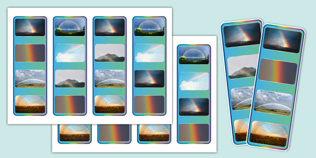 Rainbow Photo Strip Bookmarks (teacher made) - Twinkl