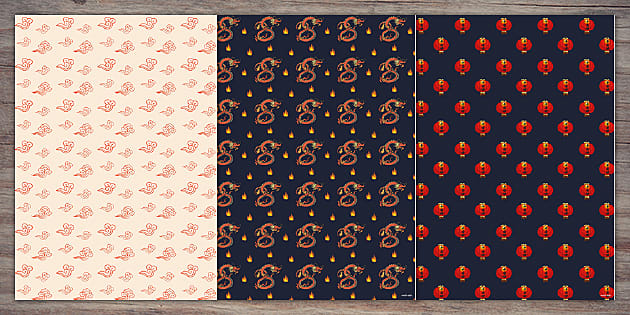 Lunar New Year Wrapping Paper