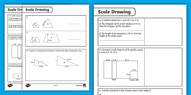 Seventh Grade Scale Drawing Activity Teacher Made Twinkl