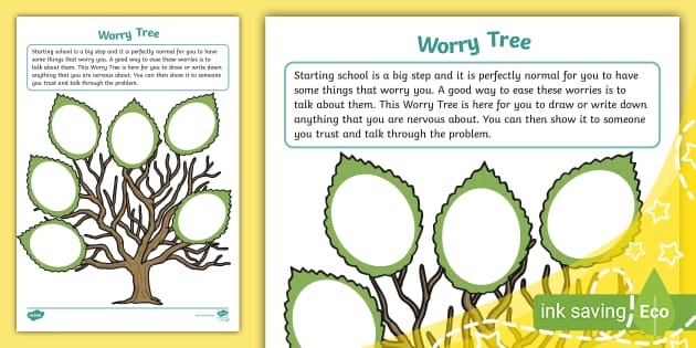 Starting School Journal (Reception) - Worry Tree - Twinkl