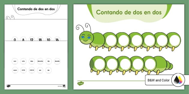 Actividad para contar de dos en dos | Twinkl USA - Twinkl