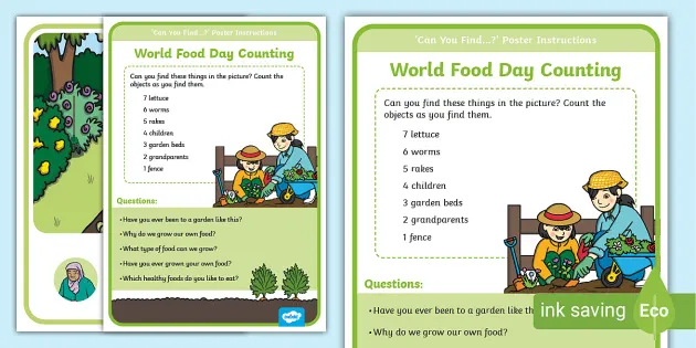 World Food Day Poster and Prompt Pack | Primary Resources