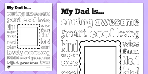 Father's Day Craft All About Dad Book, 57% OFF