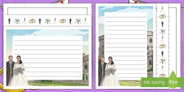 Ks2 The Royal Wedding 2018 Page Border Pack Teacher Made