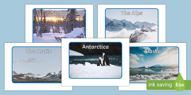 Cold Places Around the World Photo Pack (teacher made)