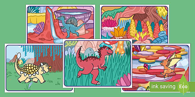 恐龙、恐龙，你在哪儿？情境互动卡 - Twinkl