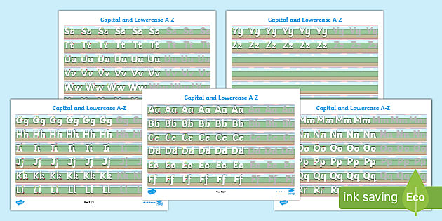 a z handwriting worksheets teacher made