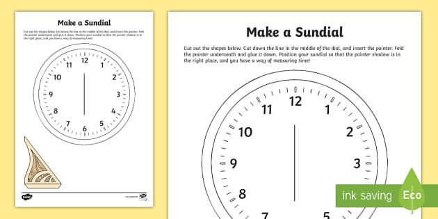 How To Make A Sundial Clock | Clock Craft Activity | KS1