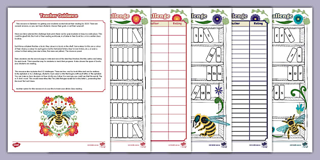 2025 Reading Challenge Log (Teacher-Made) - Twinkl 2025-reading-challenge-log-teacher-made-twinkl