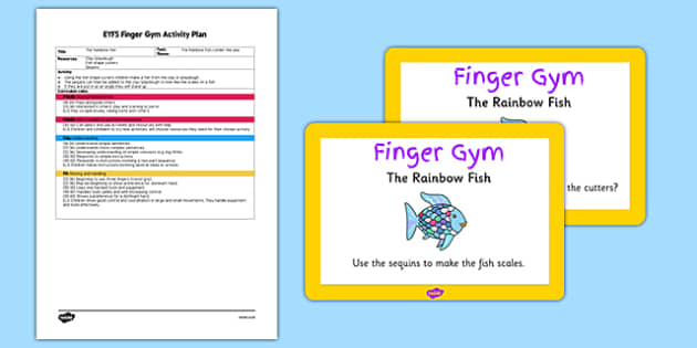 EYFS Sequins in Playdough Finger Gym Plan and Prompt Card Pack to Support