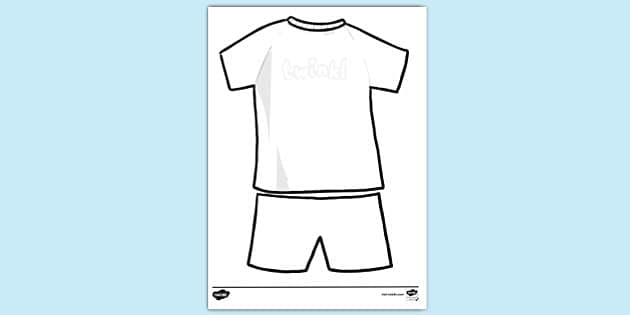 FREE! - Football Jersey Colouring Page