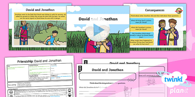 RE: Friendship: David and Jonathan (Christianity) Year 1 Lesson Pack 5