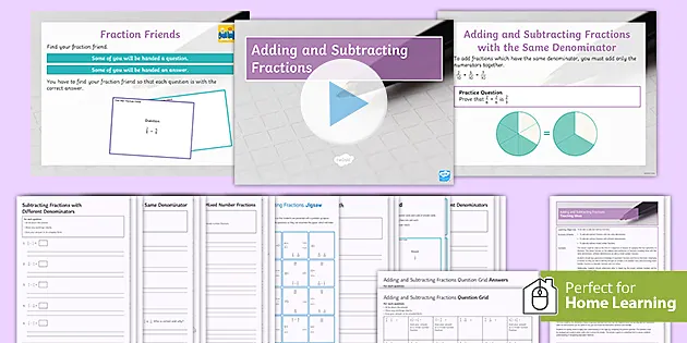 Fractions Lesson 4: Adding Fractions | Ks3 Maths | Beyond