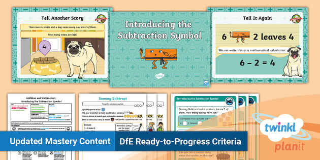 Year 1 Introduction to Subtraction Lesson Plan Lesson 3