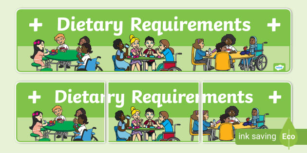 Dietary Requirements Banner Hecho Por Educadores Twinkl