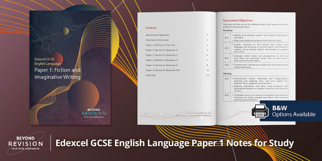 English　Booklet　Edexcel　Revision　Paper　Language　Beyond