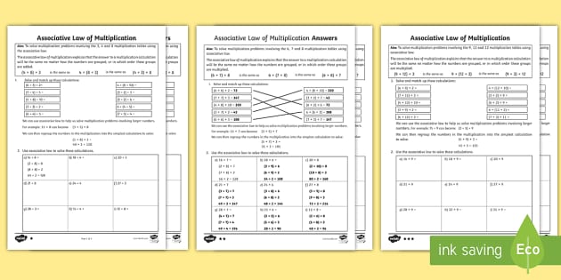 ks2-associative-law-multiplication-differentiated-worksheet-worksheets