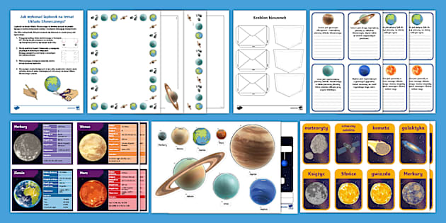 Układ Słoneczny | Lapbook | Zestaw materiałów - Twinkl